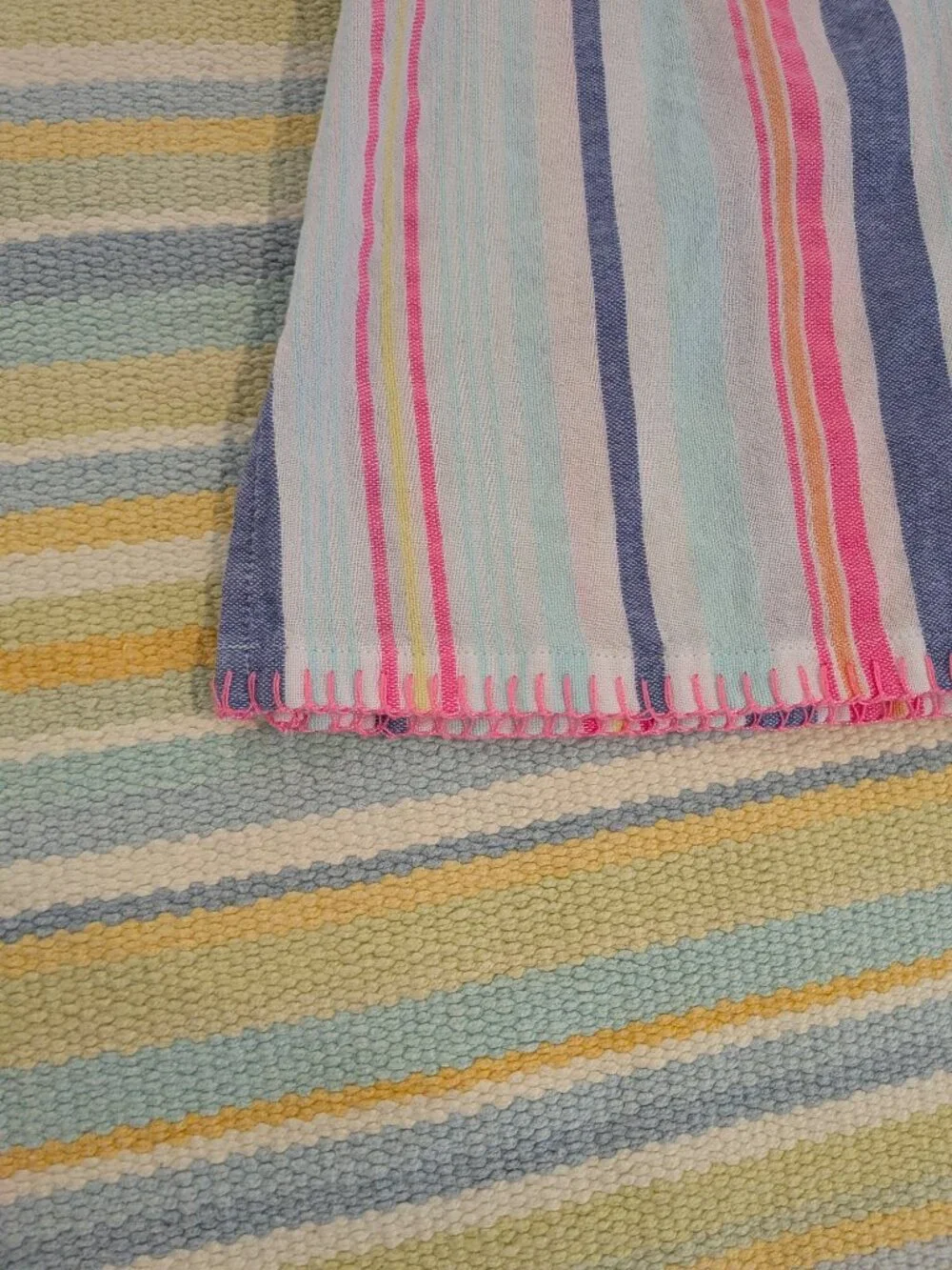 ⭐ Girls Vineyard Vines striped swim beach cover up small 7-8